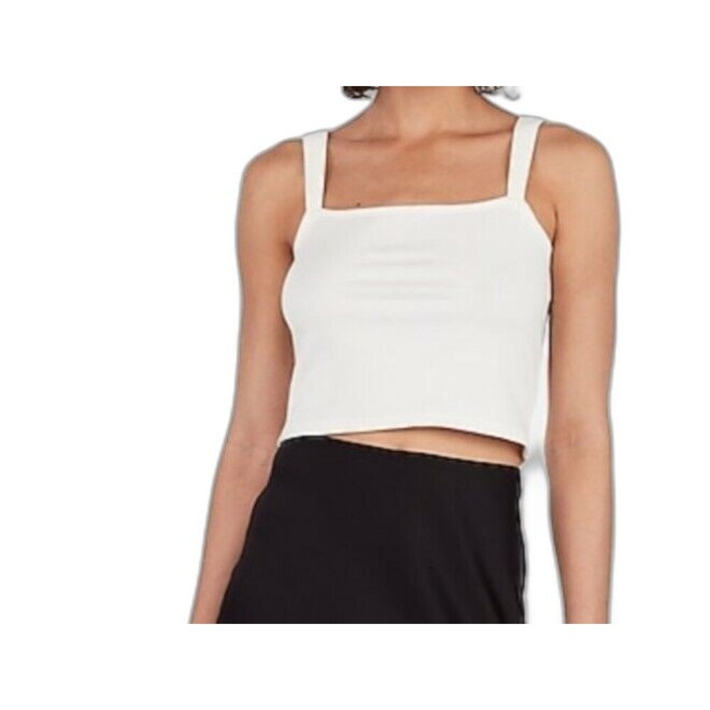 Express X Rocky Barnes Cropped Tank Top Square Neck Ribbed Large